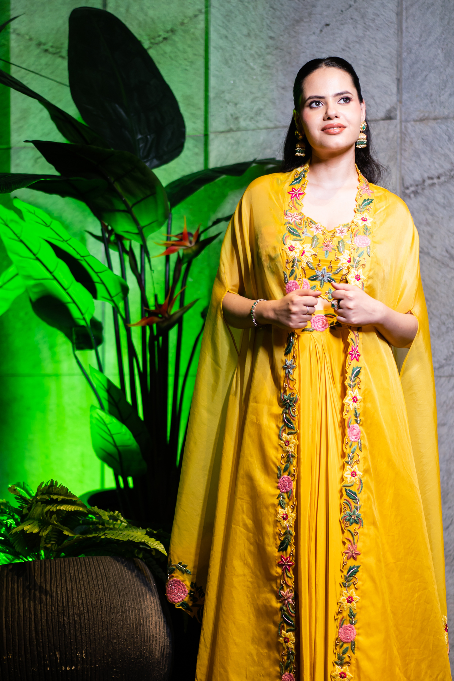 Long Cape Phool 3 Piece Set