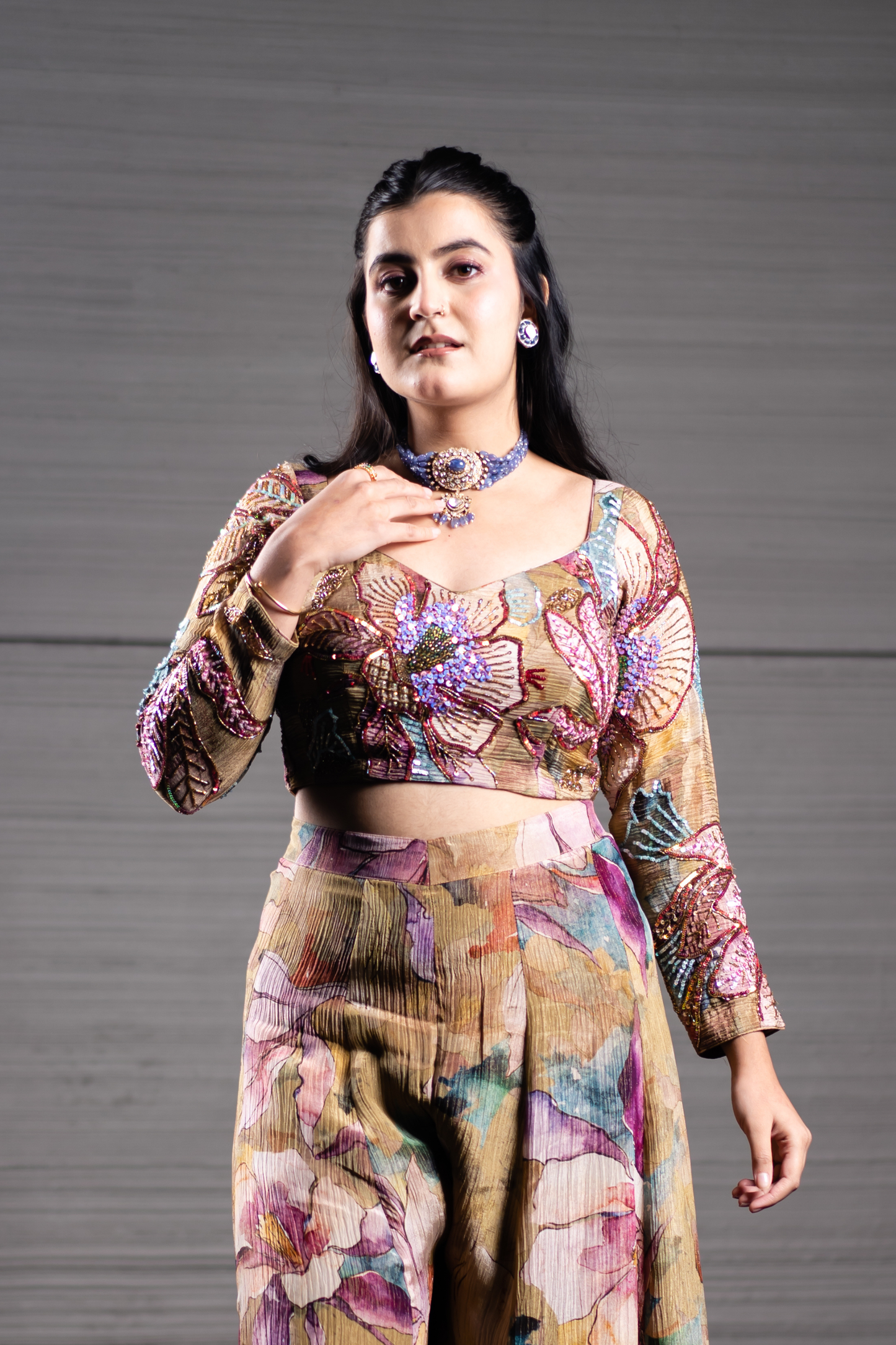 Floral Muse Pallazo Co-ord Set