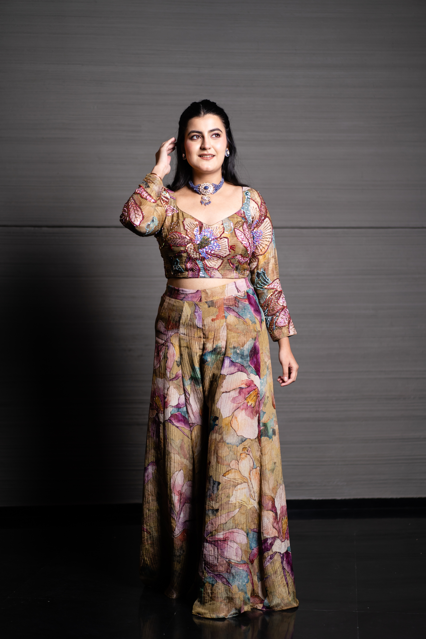 Floral Muse Pallazo Co-ord Set