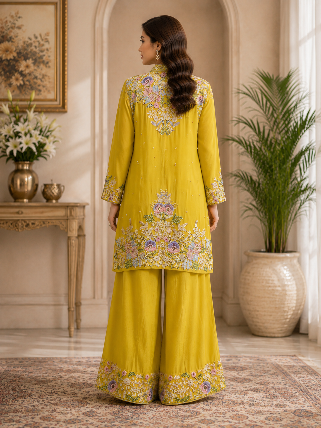 Sunshine Bloom Embroidered Co-Ord Set