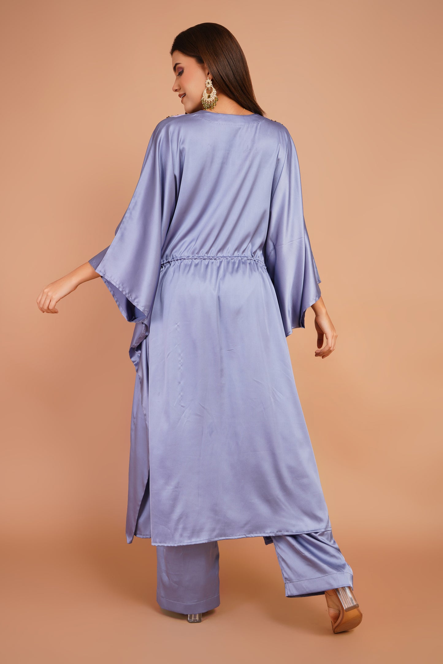 Embroidered Kaftan Set